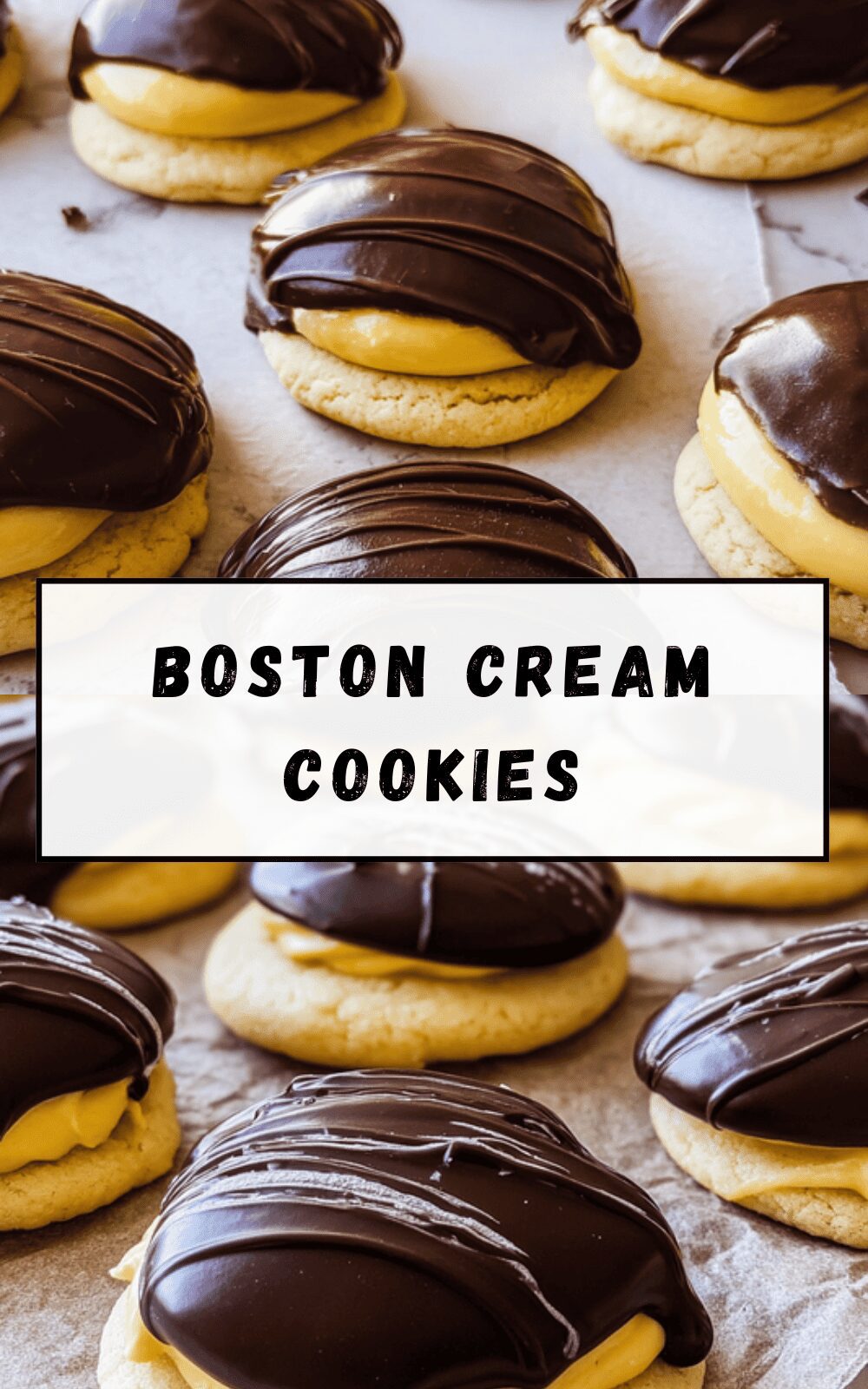 Boston Cream Cookies