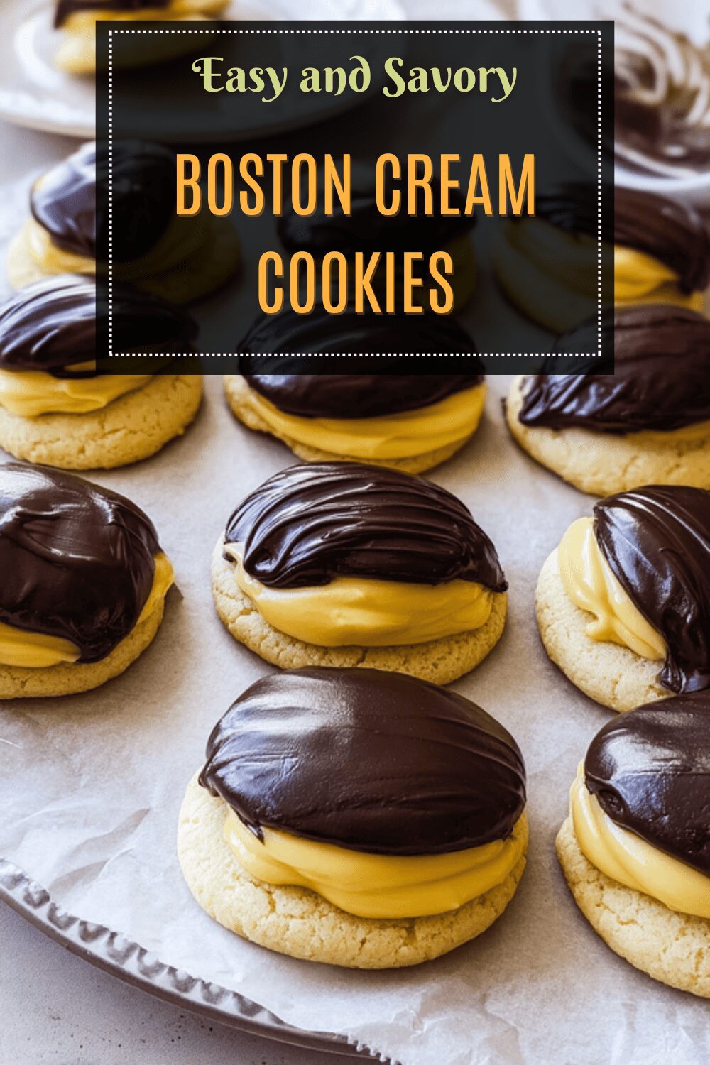 Boston Cream Cookies