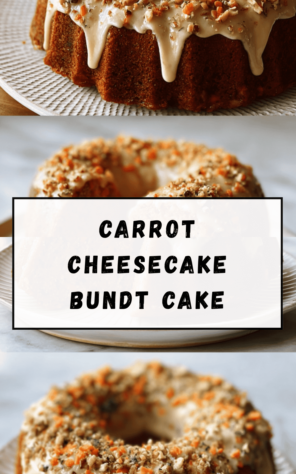 Carrot Cheesecake Bundt Cake