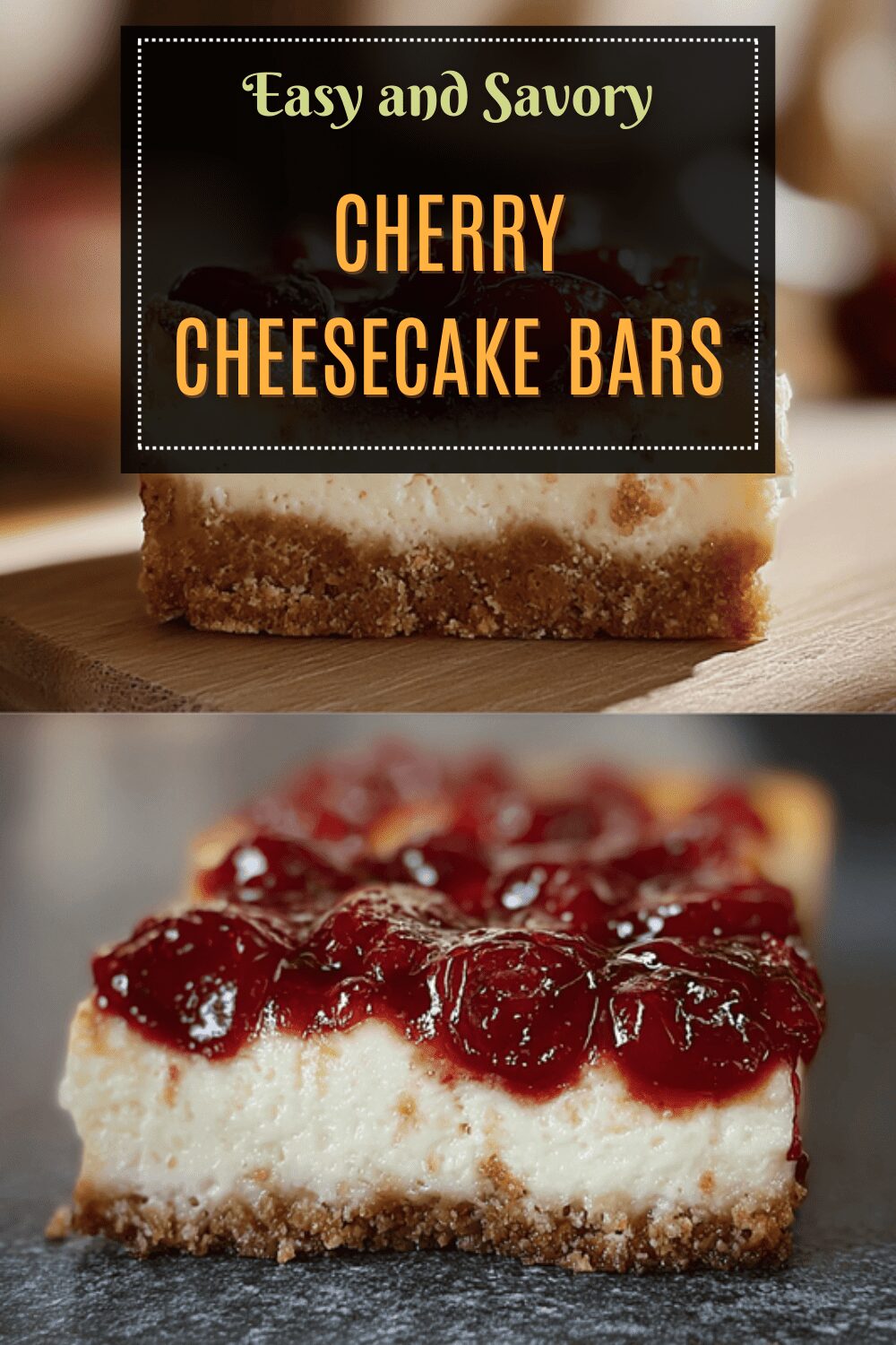 Cherry Cheesecake Bars