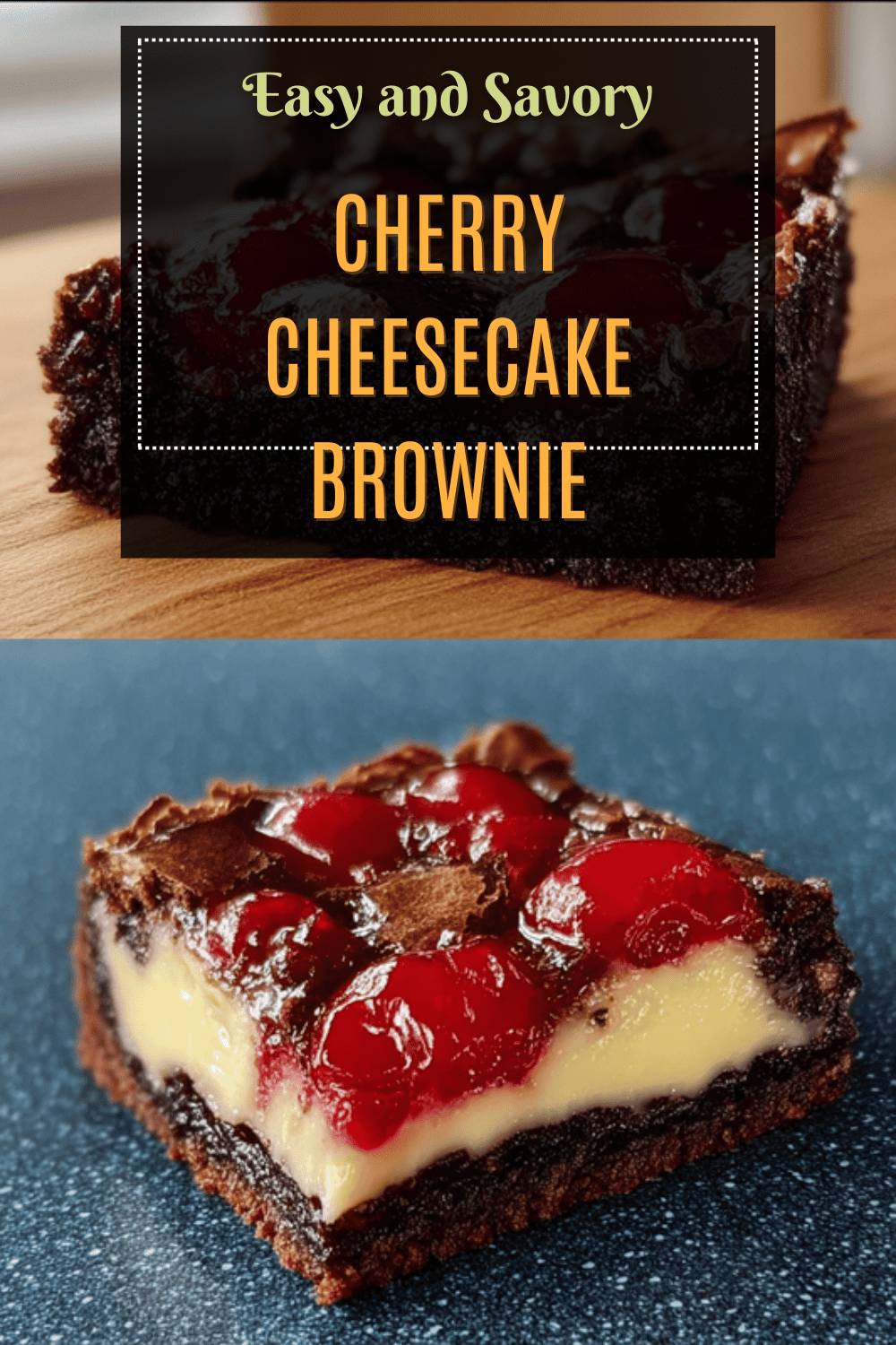 Cherry Cheesecake Brownie