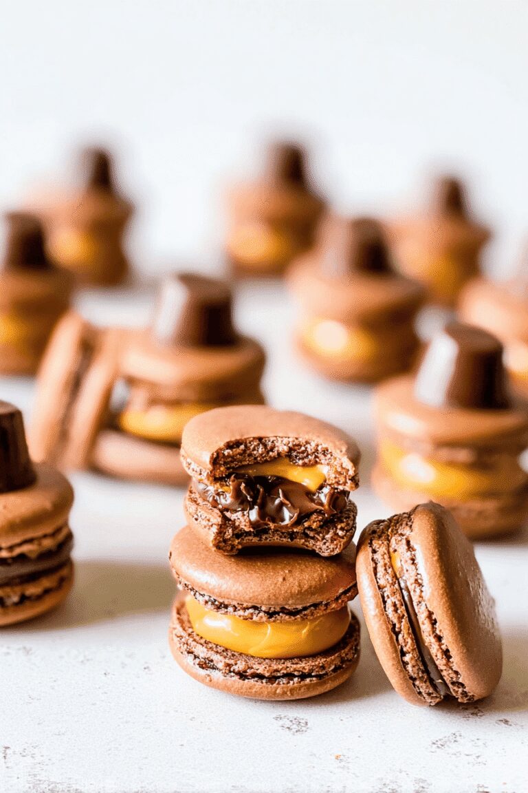 Chocolate Caramel Macarons 16.Png