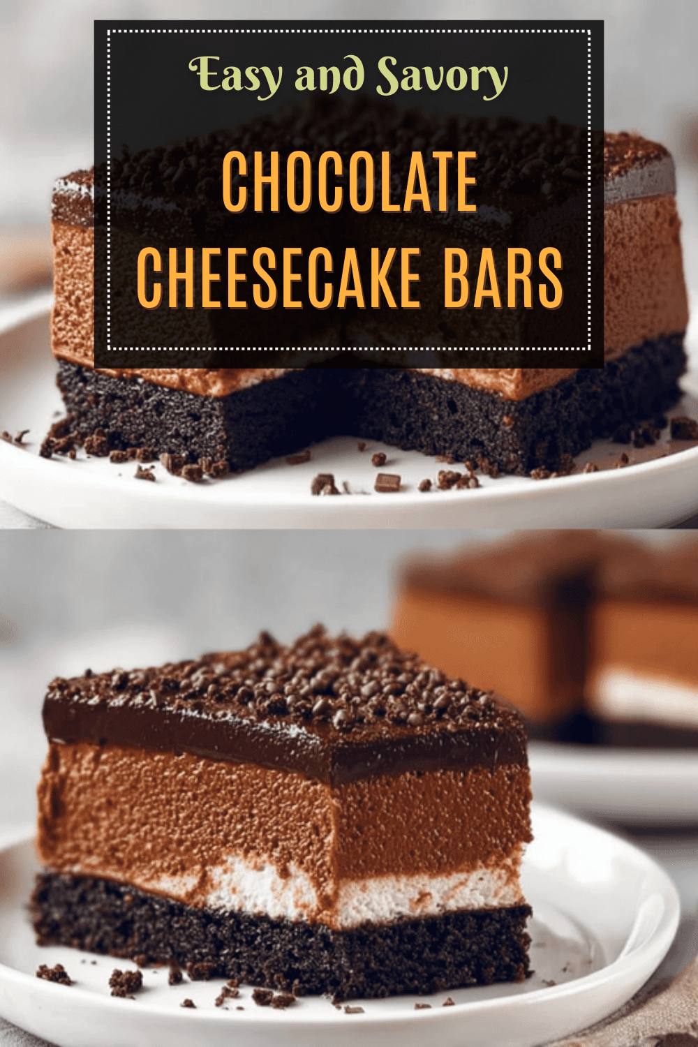 Chocolate Cheesecake Bars