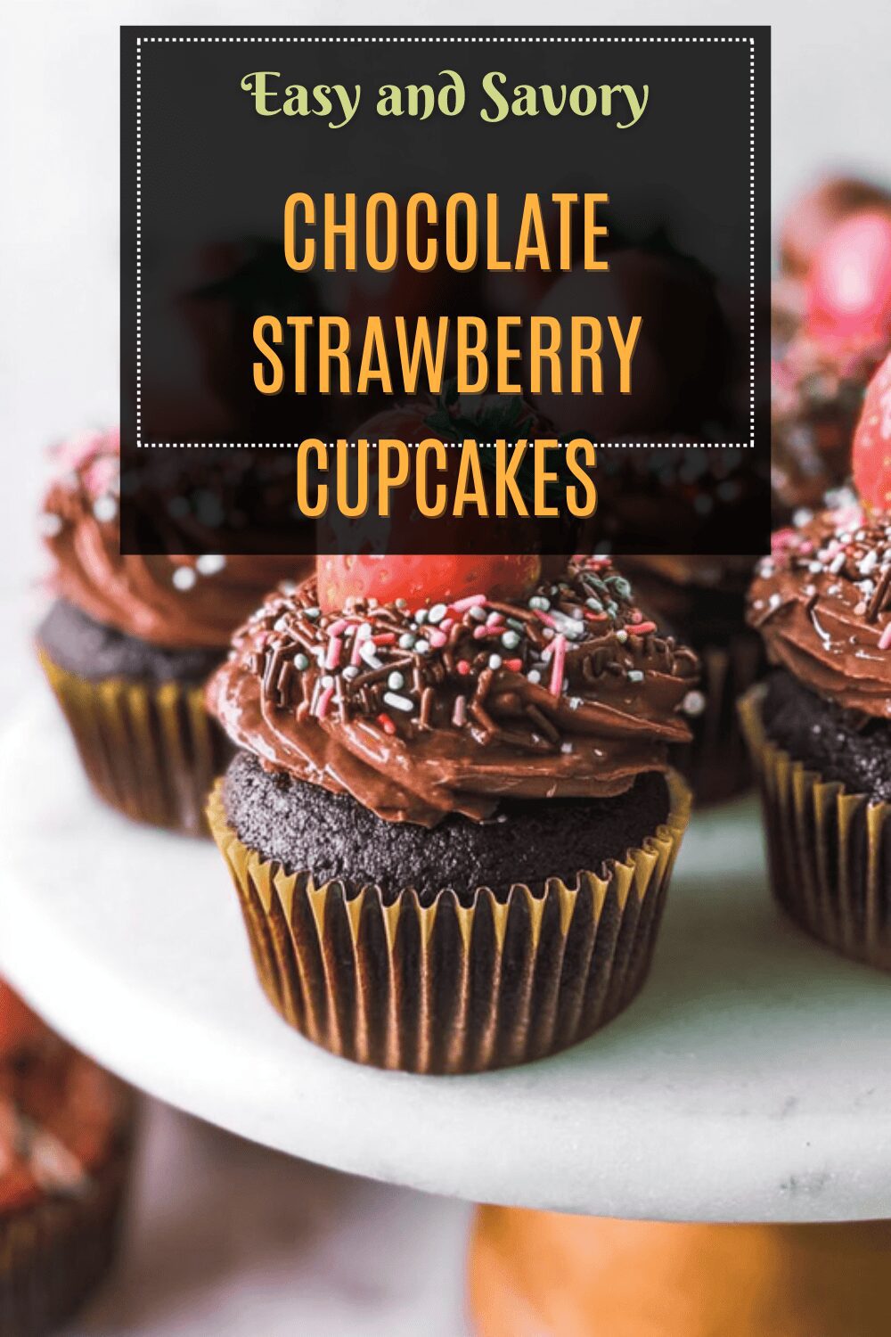 Chocolate Strawberry Cupcakes