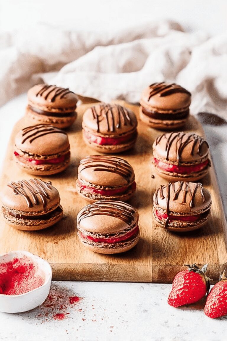 Chocolate Strawberry Macarons 49.Png