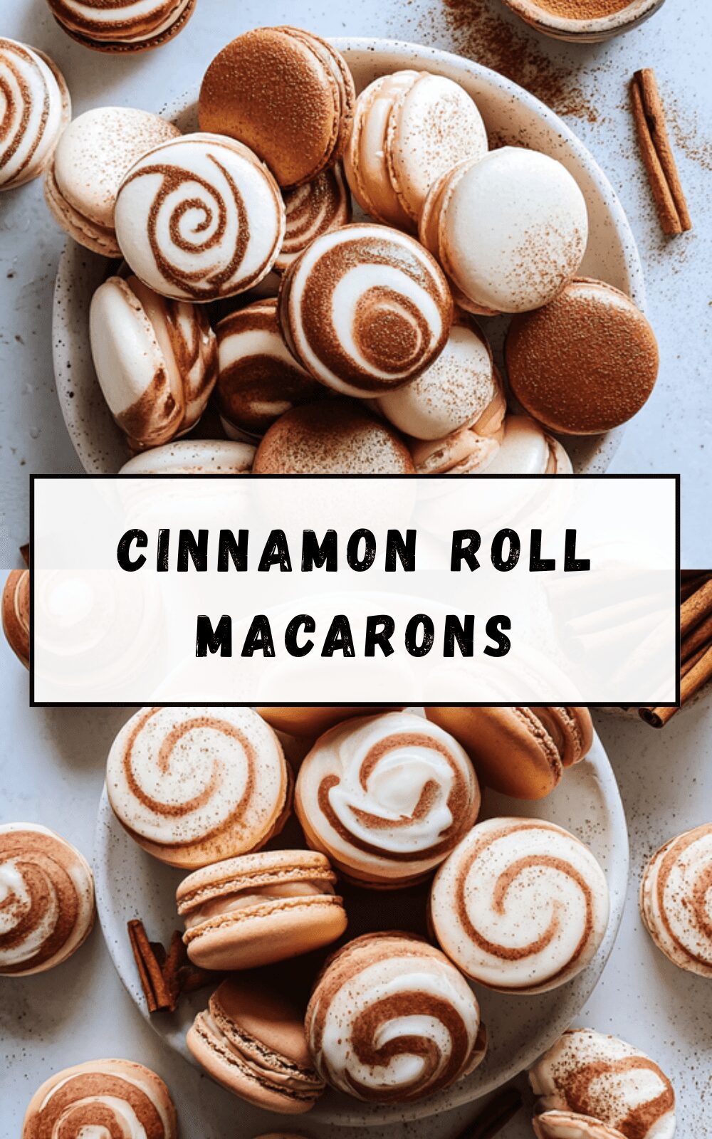 Cinnamon Roll Macarons