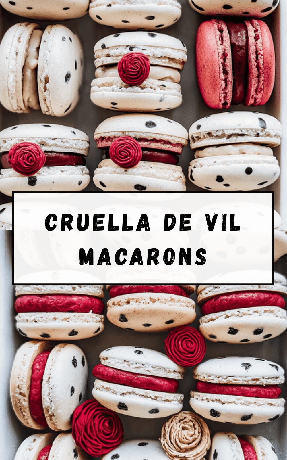 Cruella De Vil Macarons