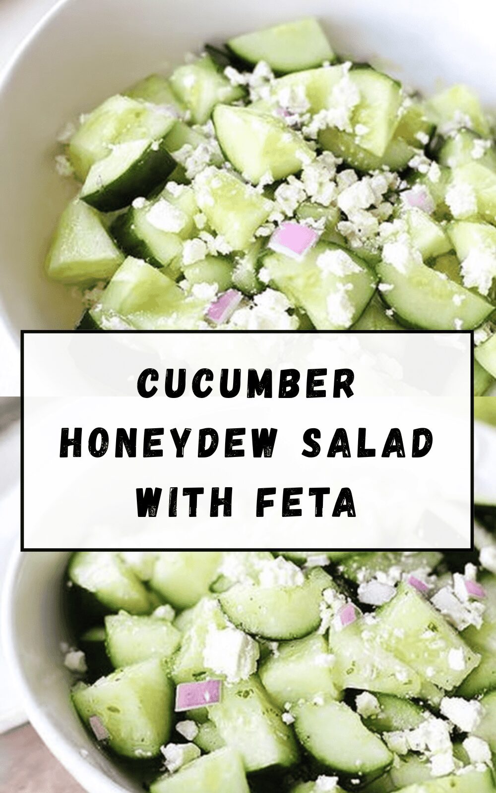 Cucumber Honeydew Salad With Feta