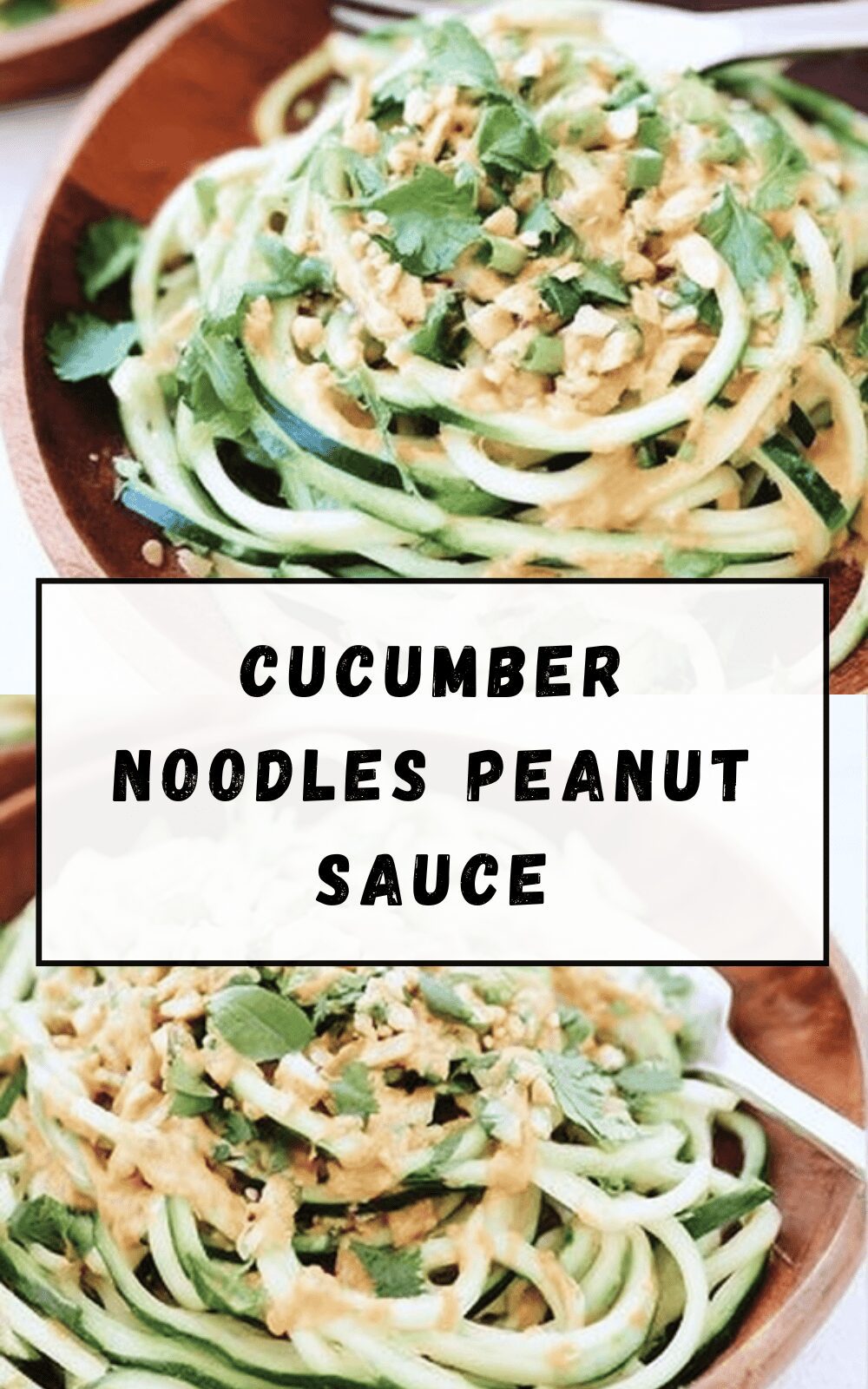 Cucumber Noodles Peanut Sauce