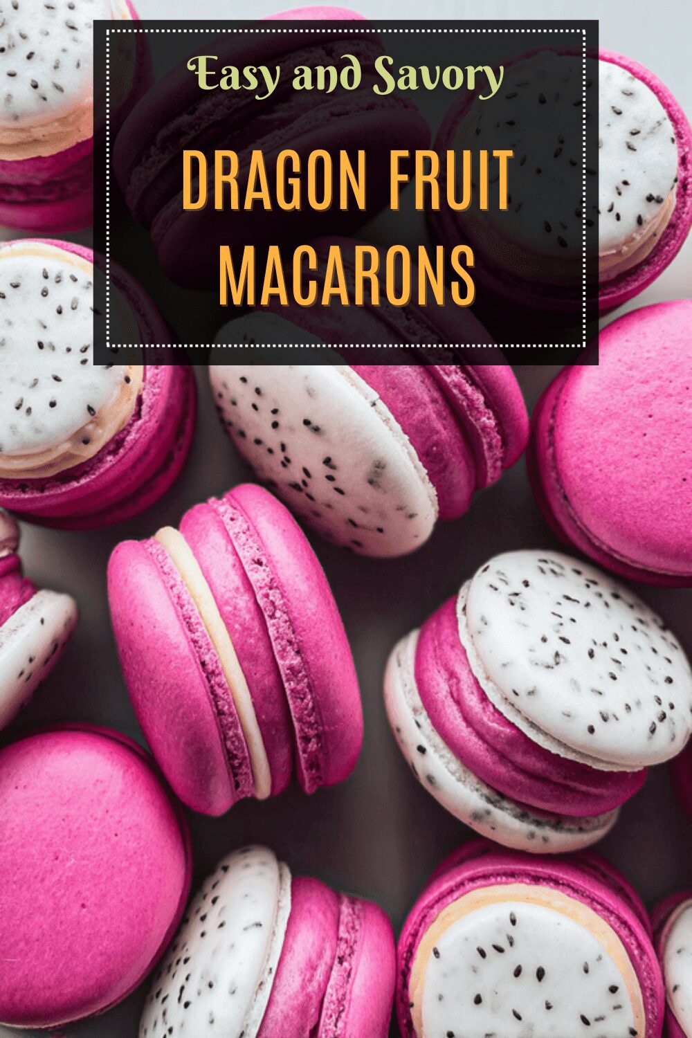 Dragon Fruit Macarons