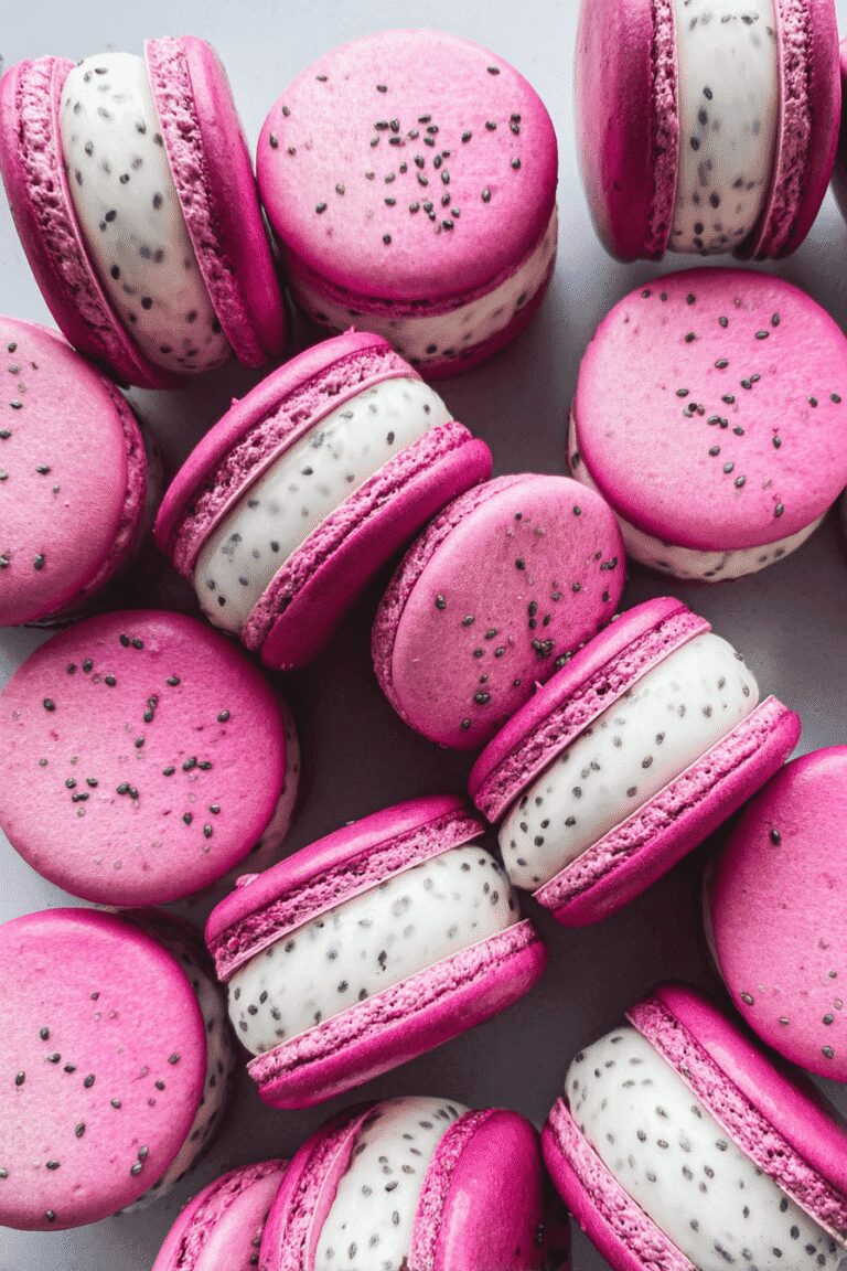 Dragon Fruit Macarons 72.Png