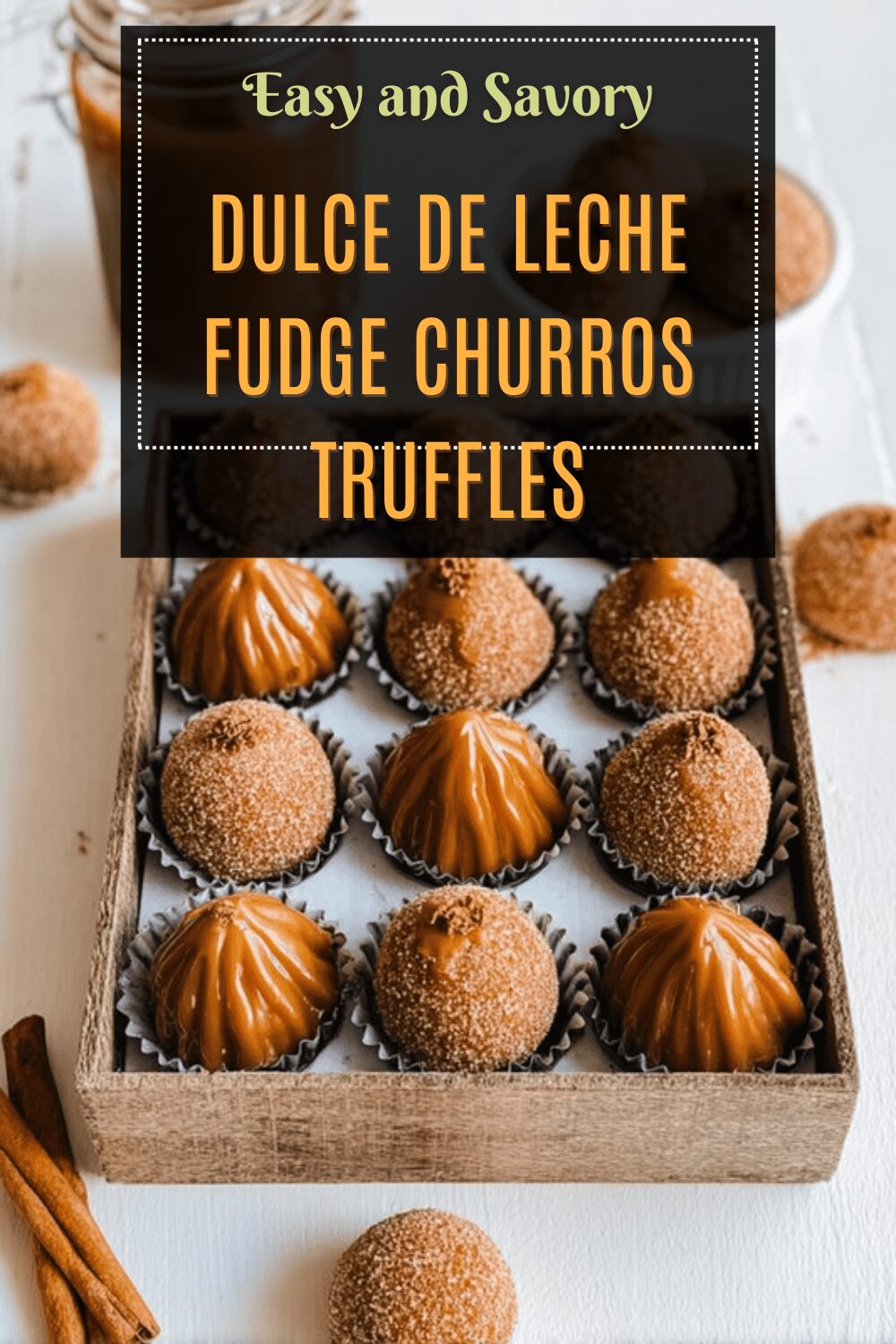 Dulce De Leche Fudge Churros Truffles