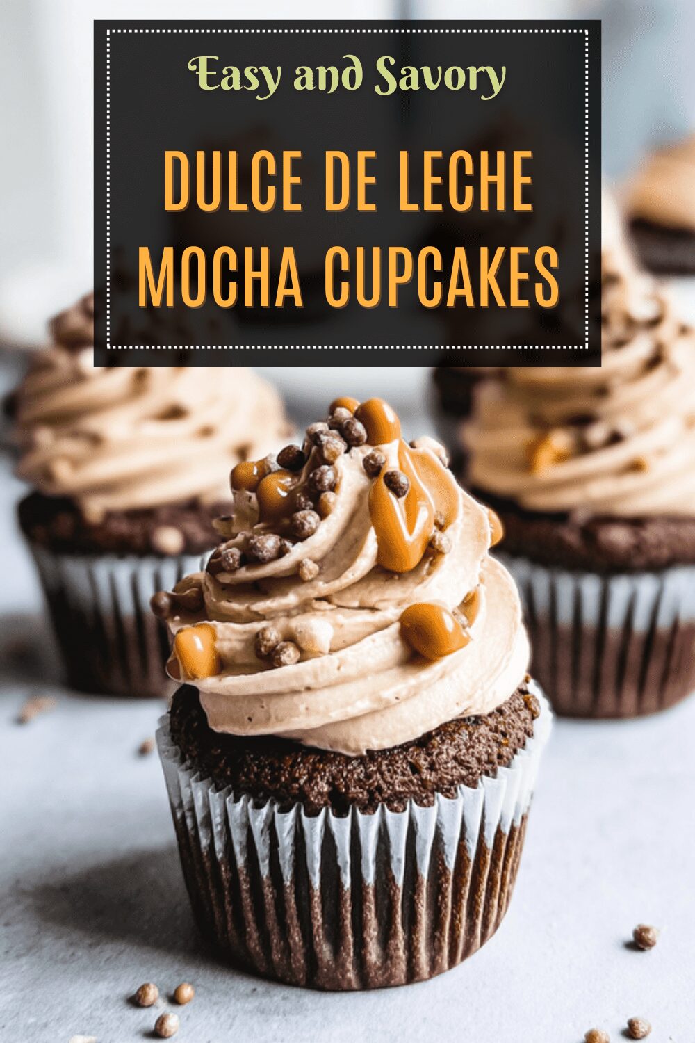 Dulce De Leche Mocha Cupcakes With Rich Coffee And Caramel Flavors 7 Dulce De Leche Mocha Cupcakes