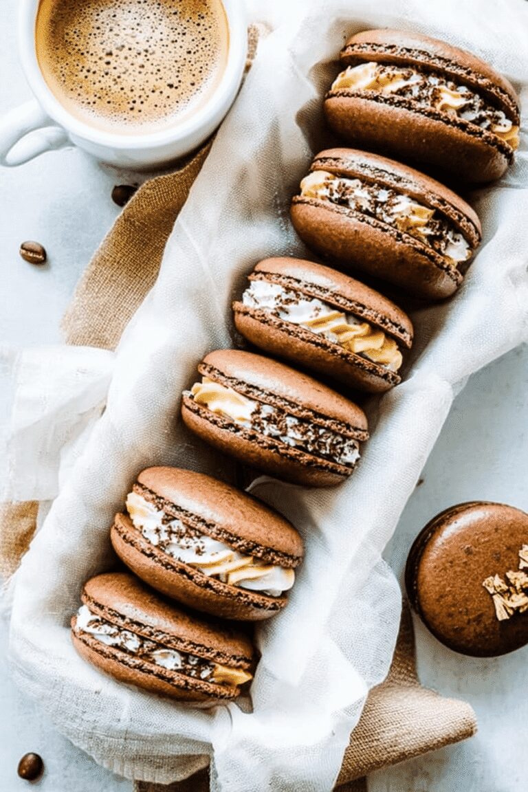 Espresso Chocolate Peanut Butter Macarons 18.Png