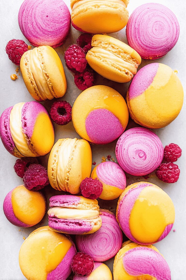 Mango Raspberry Macarons 30.Png