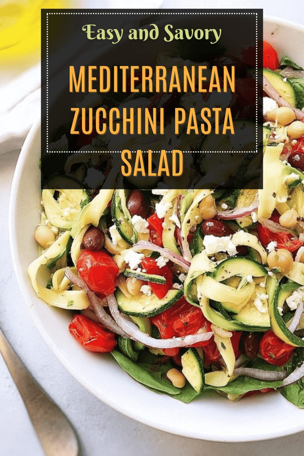 Mediterranean Zucchini Pasta Salad