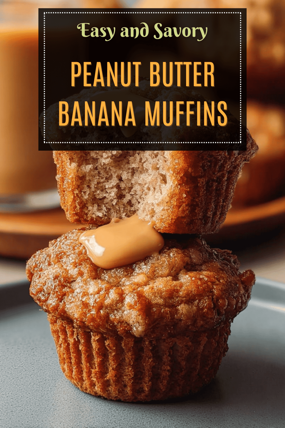 Peanut Butter Banana Muffins