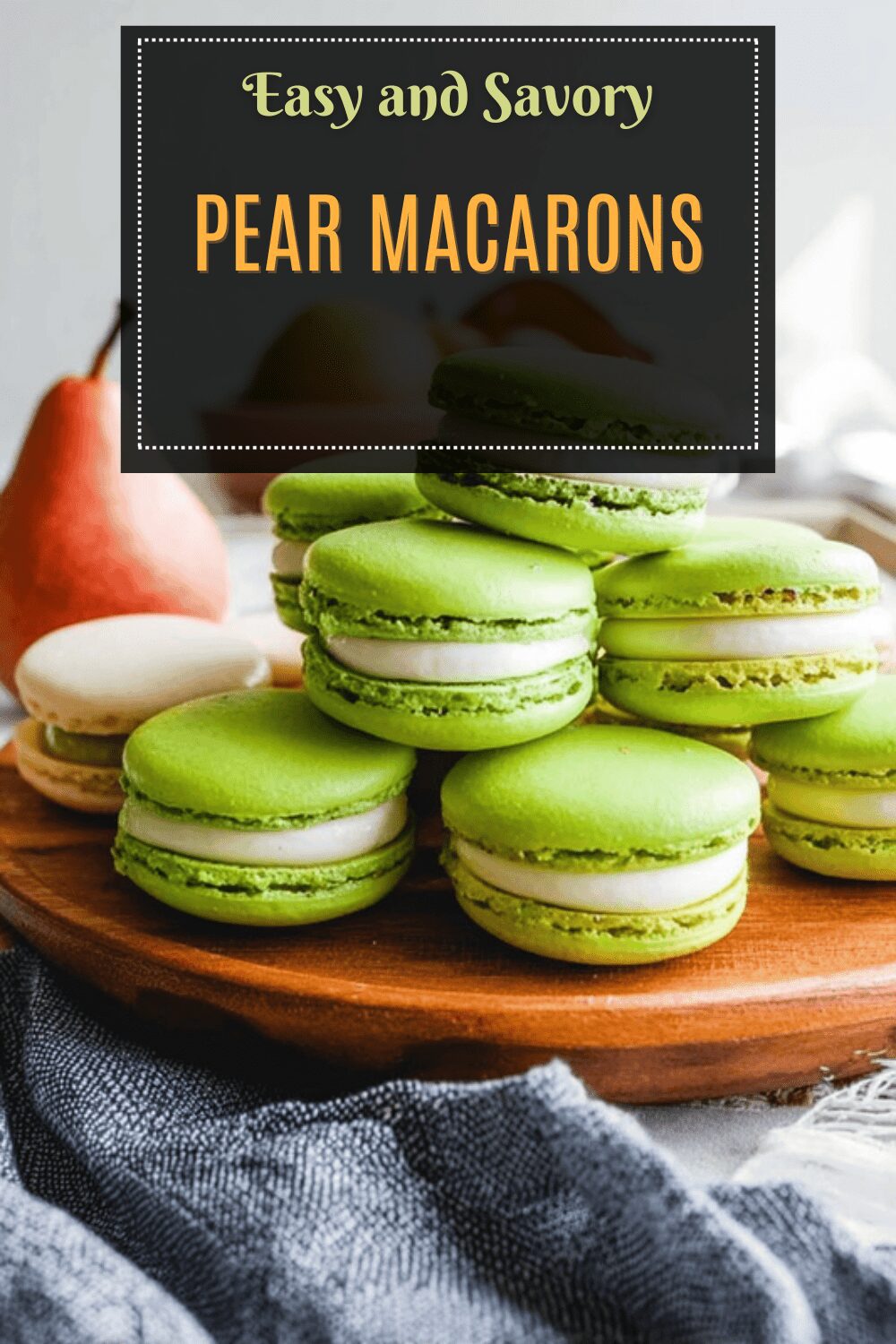 Pear Macarons