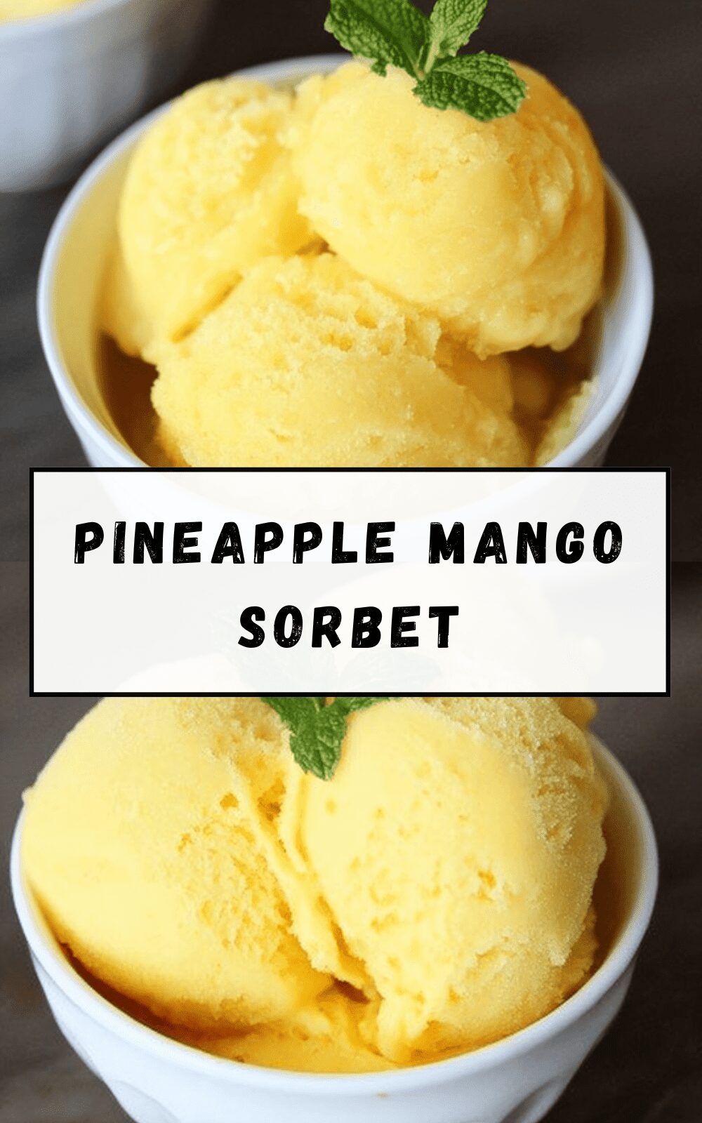 Pineapple Mango Sorbet