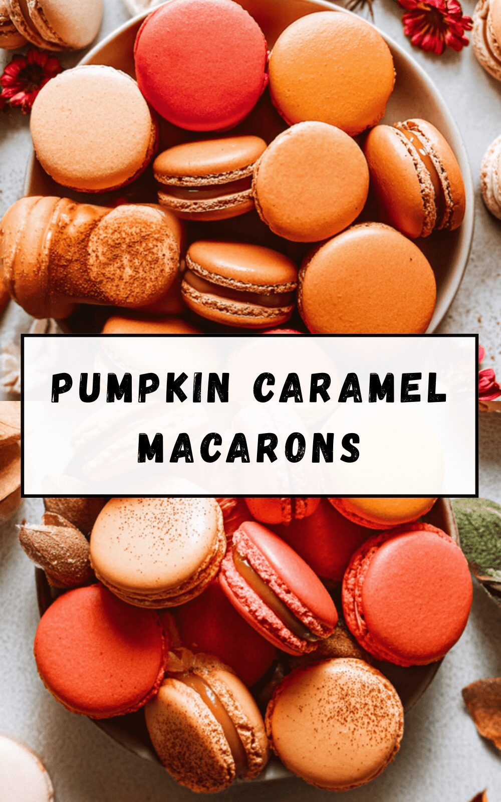 Pumpkin Caramel Macarons