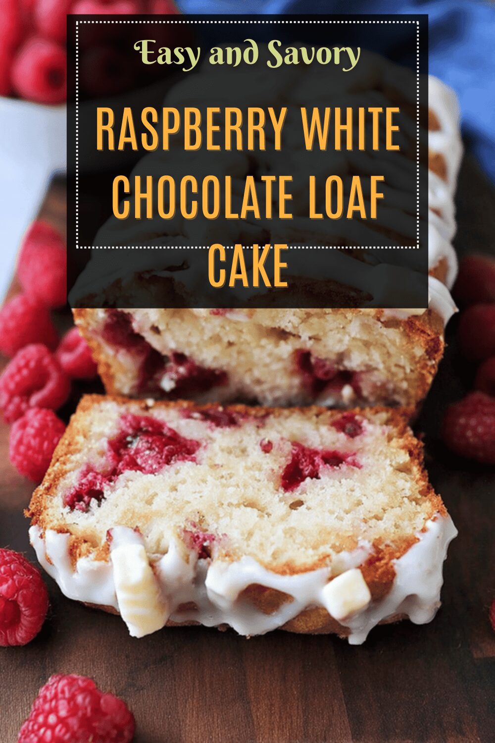 Raspberry White Chocolate Loaf Cake