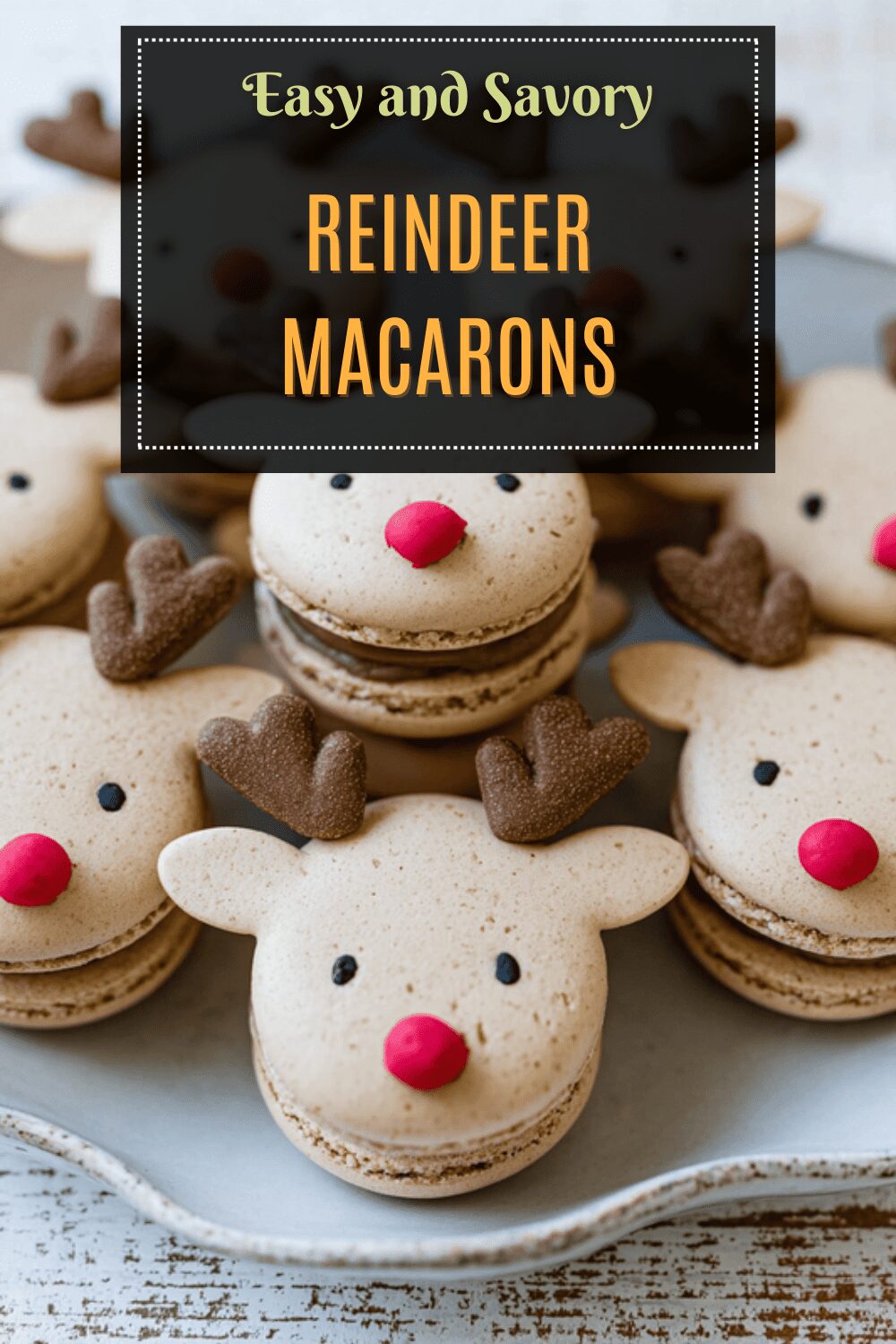 Reindeer Macarons