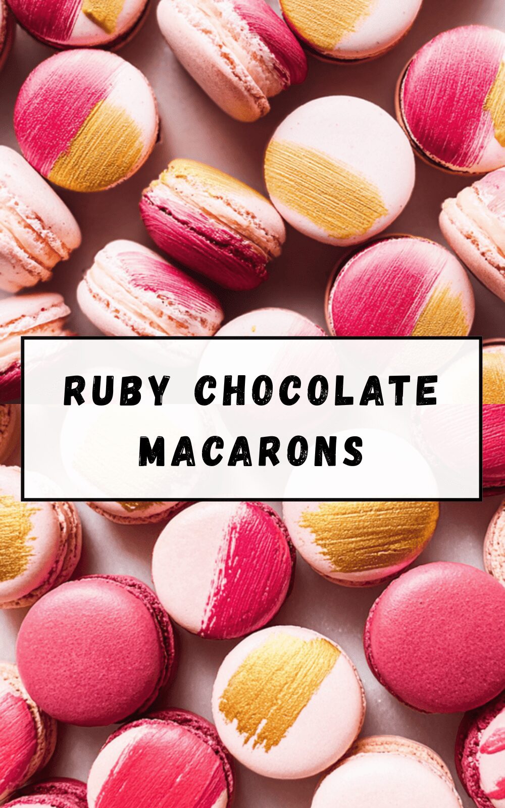 Ruby Chocolate Macarons