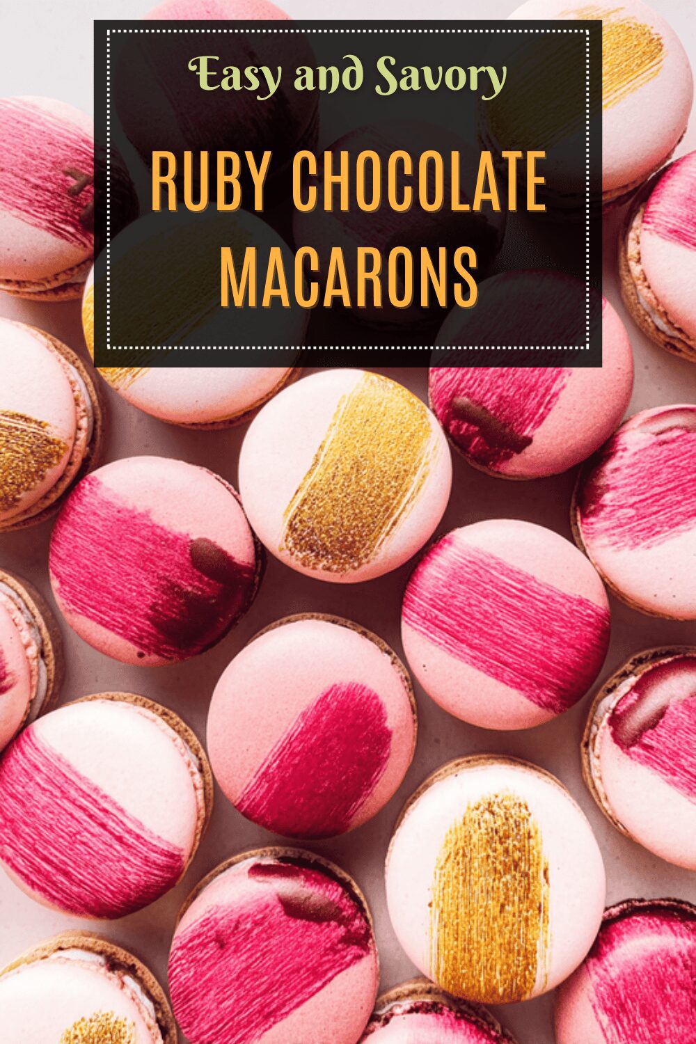 Ruby Chocolate Macarons