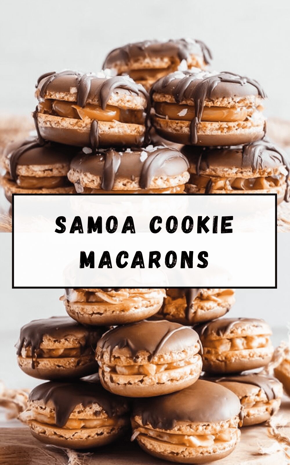 Samoa Cookie Macarons