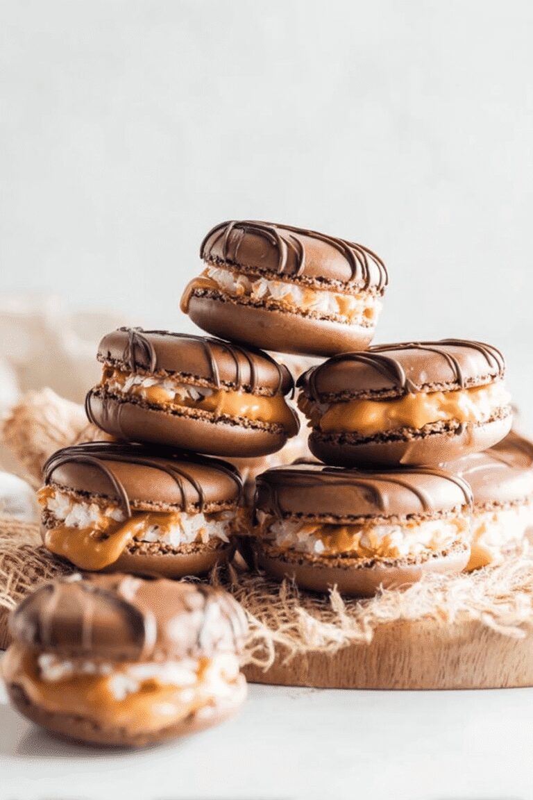 Samoa Cookie Macarons 68.Png