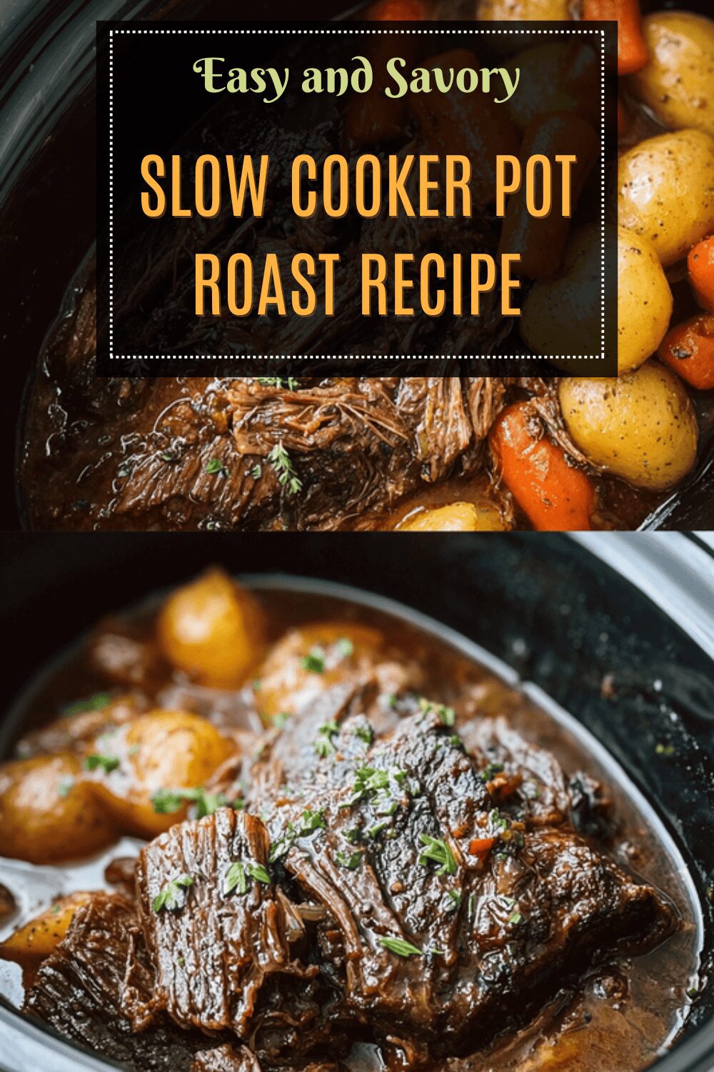 Slow Cooker Pot Roast Recipe