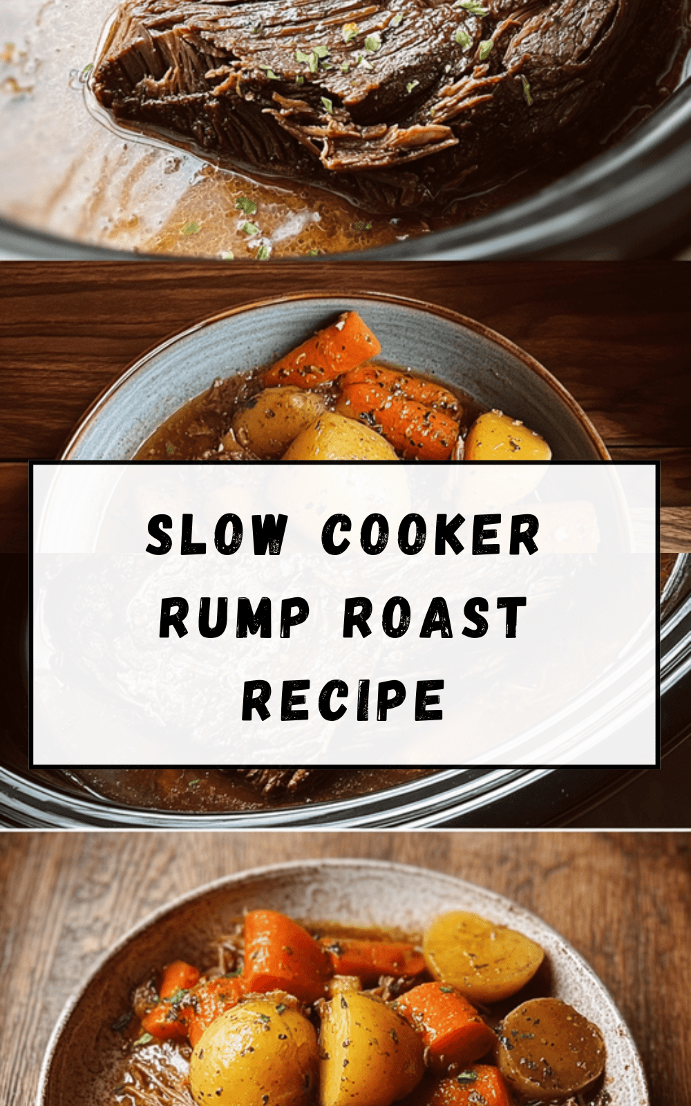 Slow Cooker Rump Roast Recipe