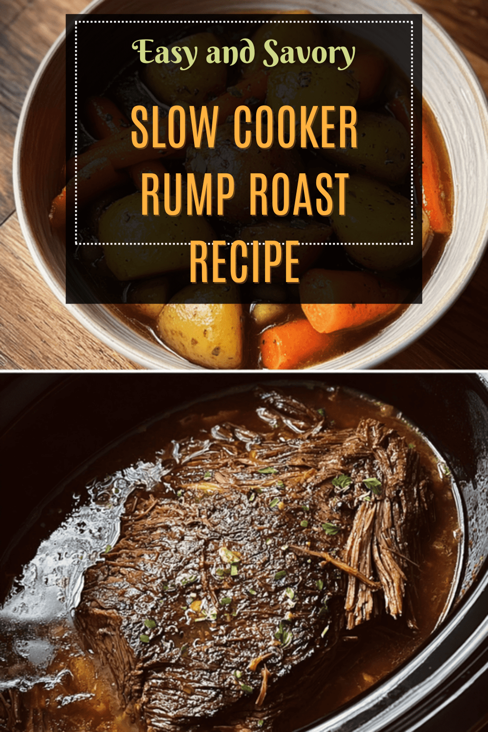 Slow Cooker Rump Roast Recipe