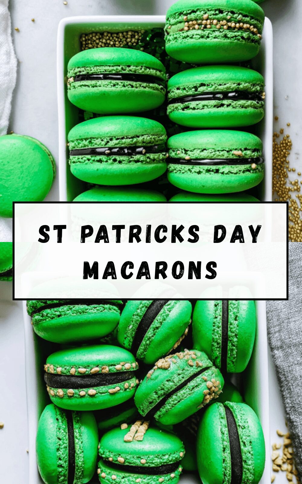 St Patricks Day Macarons