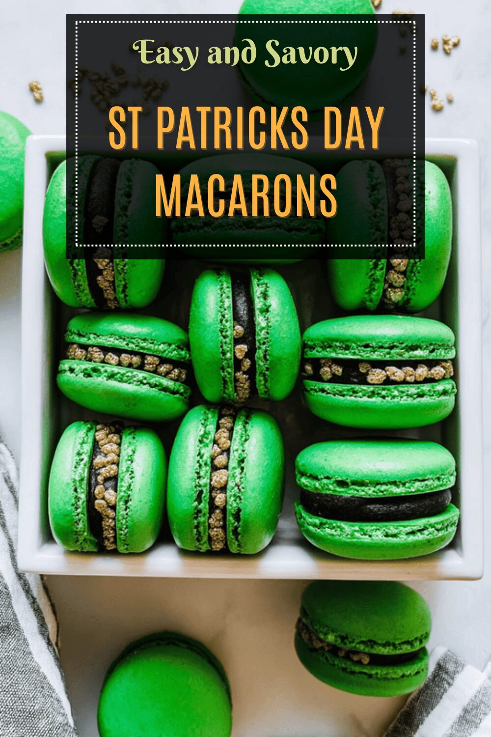 St Patricks Day Macarons