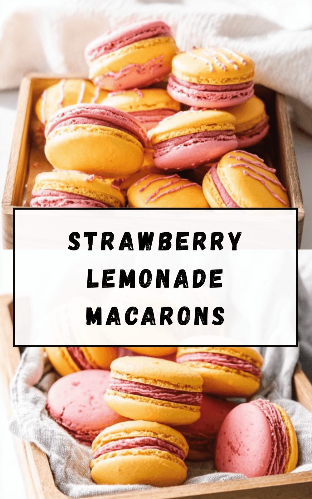Strawberry Lemonade Macarons