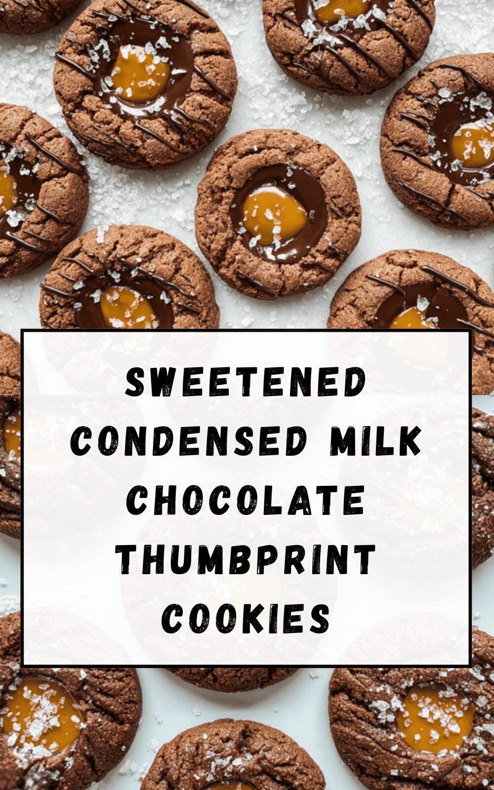 Sweetened Condensed Milk Chocolate Thumbprint Cookies