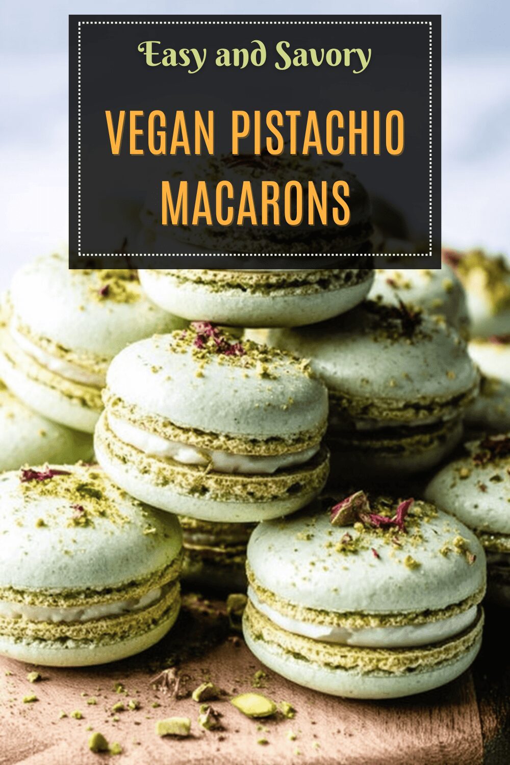 Vegan Pistachio Macarons