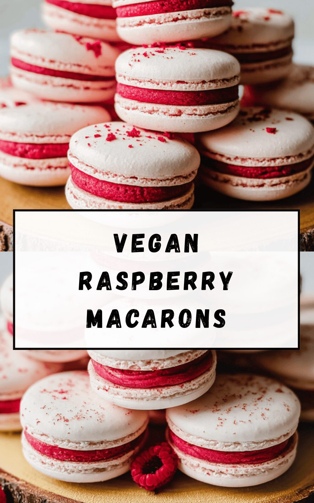 Vegan Raspberry Macarons
