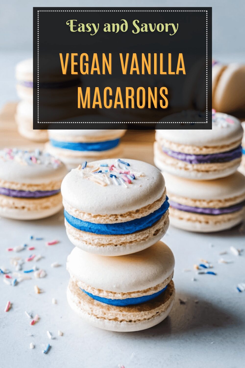 Vegan Vanilla Macarons