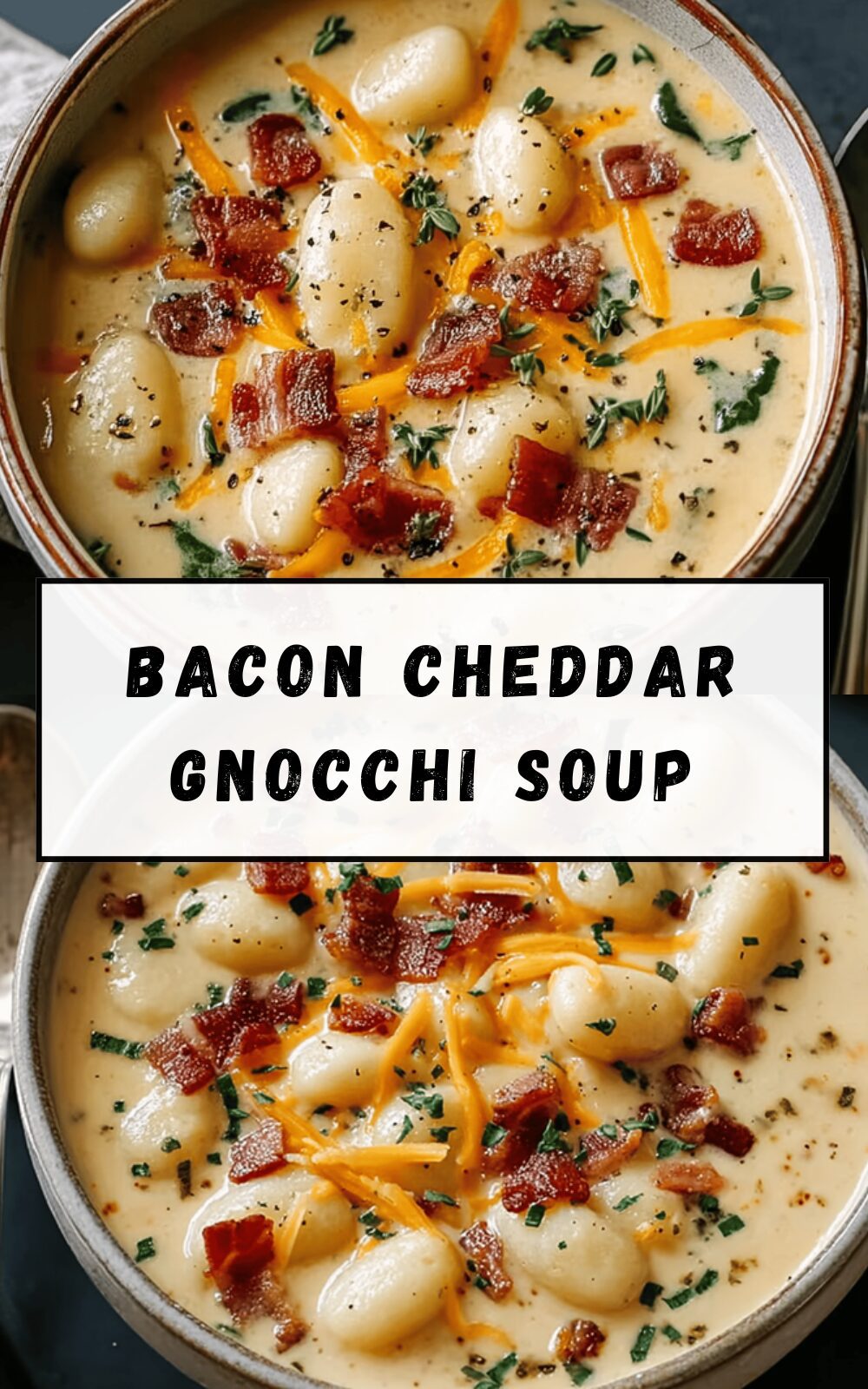 Bacon Cheddar Gnocchi Soup
