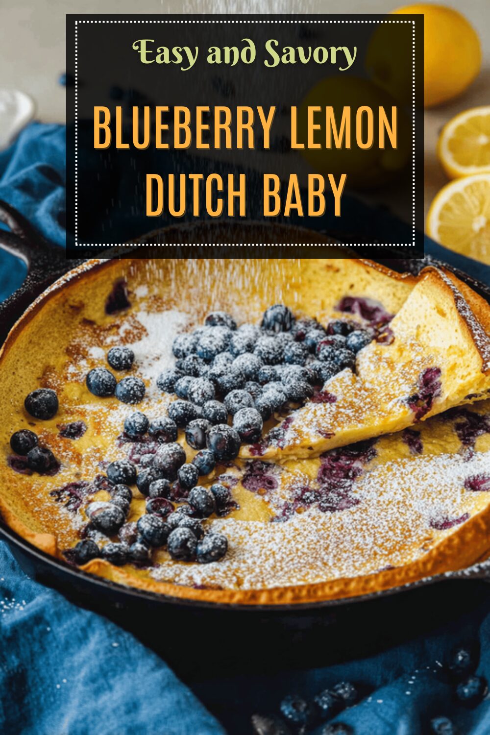 Blueberry Lemon Dutch Baby