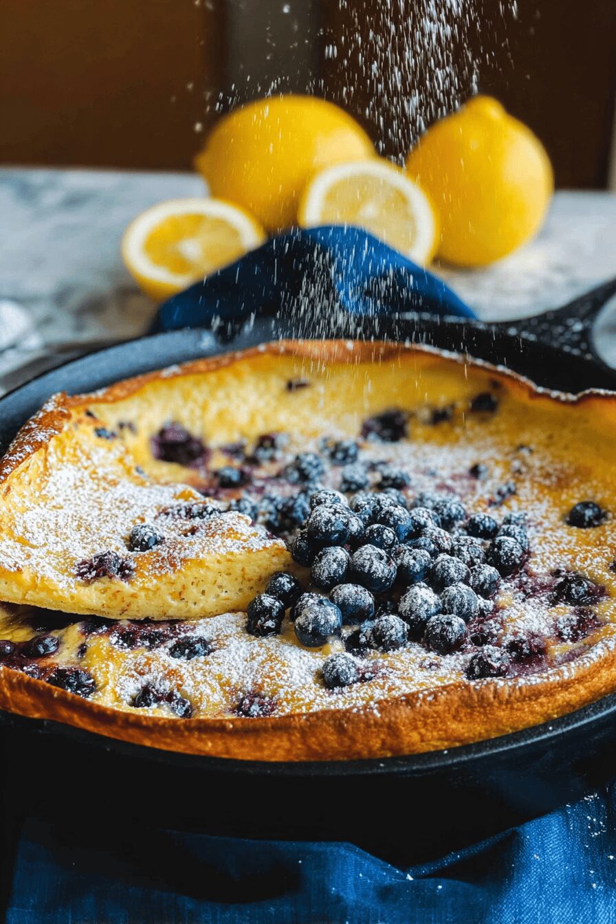 Blueberry Lemon Dutch Baby
