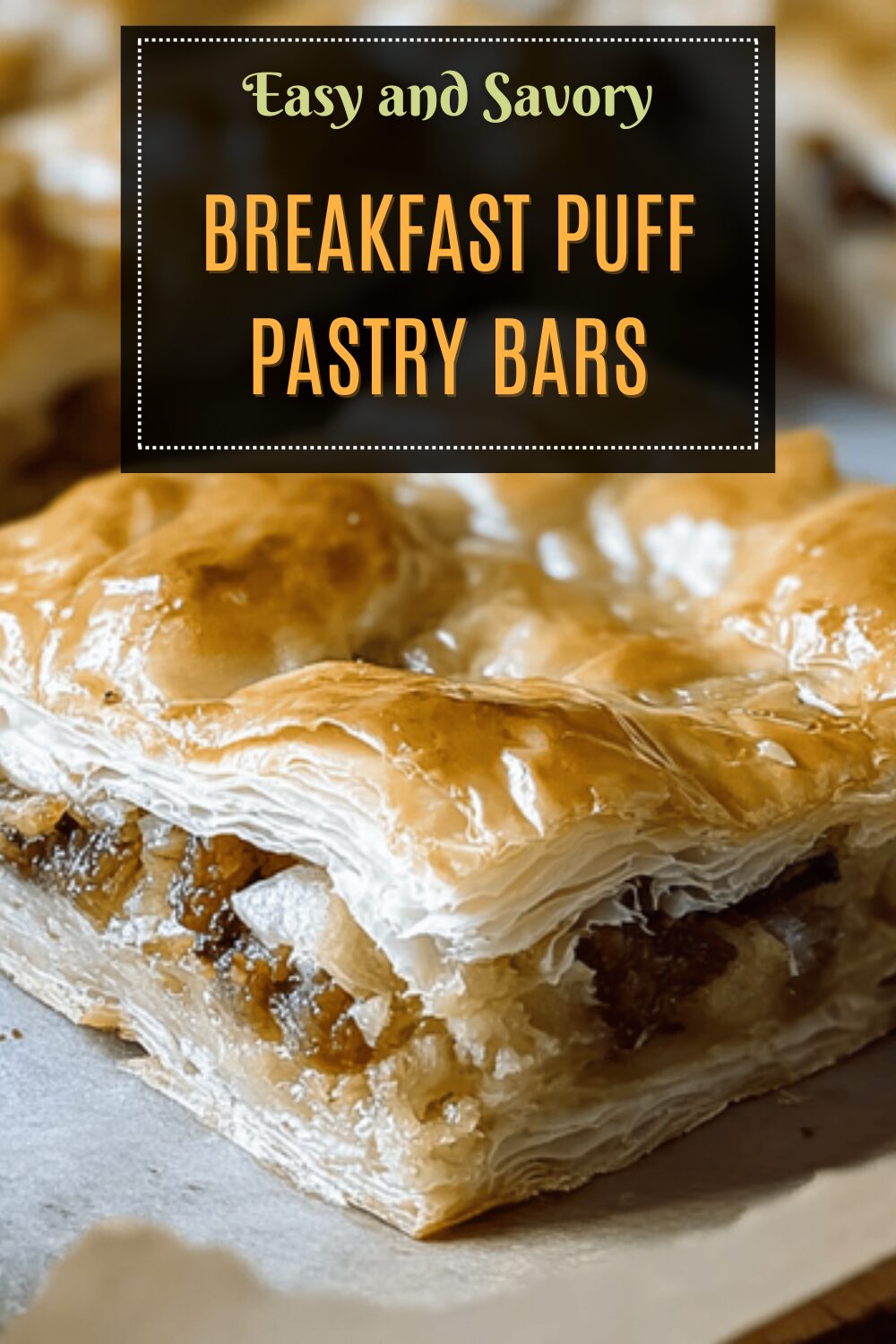 Breakfast Puff Pastry Bars