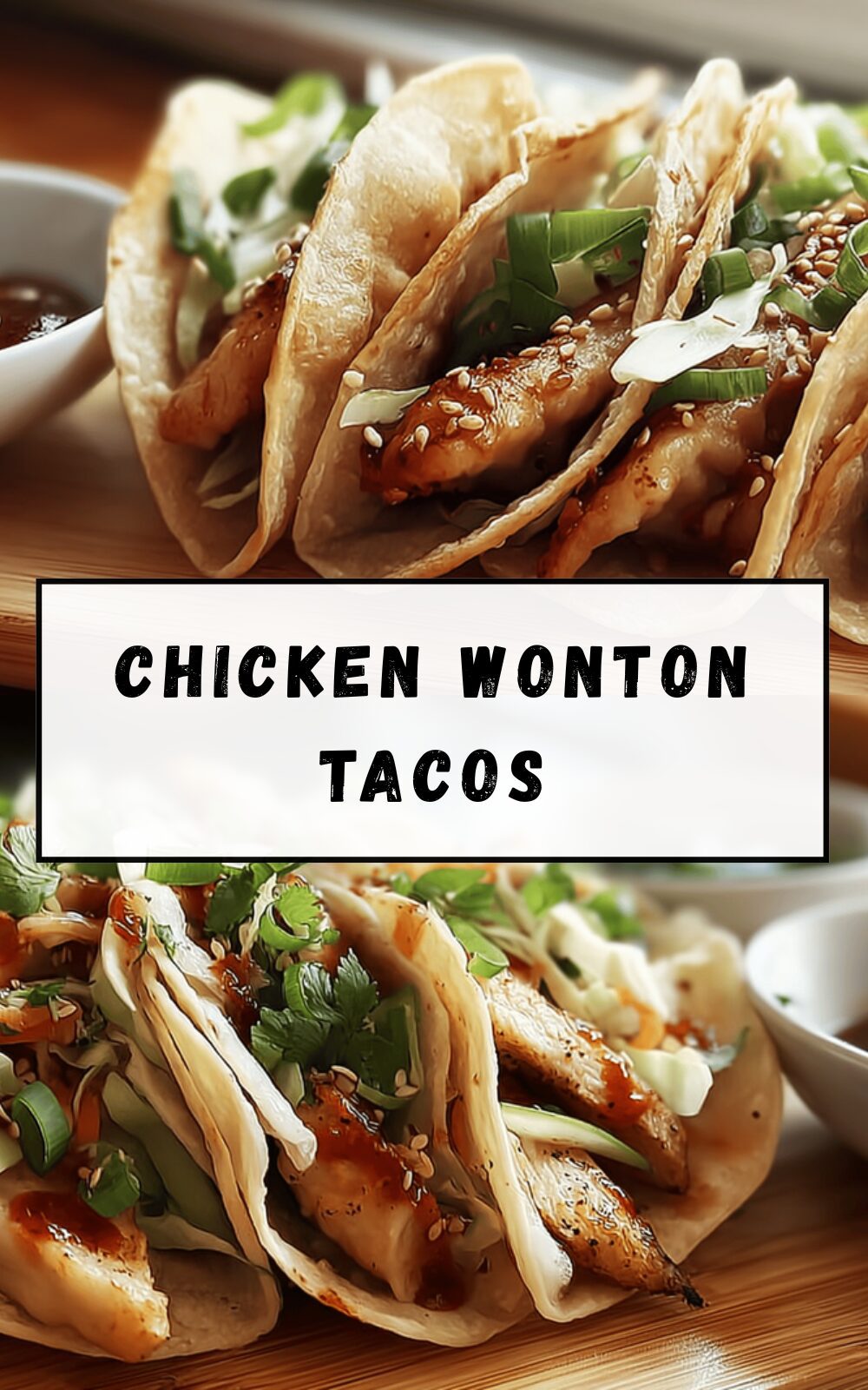 Chicken Wonton Tacos