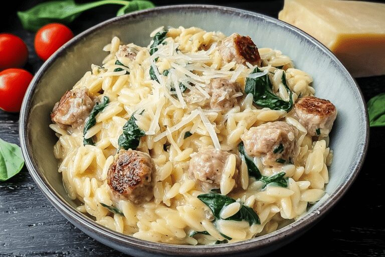 Creamy Chicken Sausage Orzo 80.Png