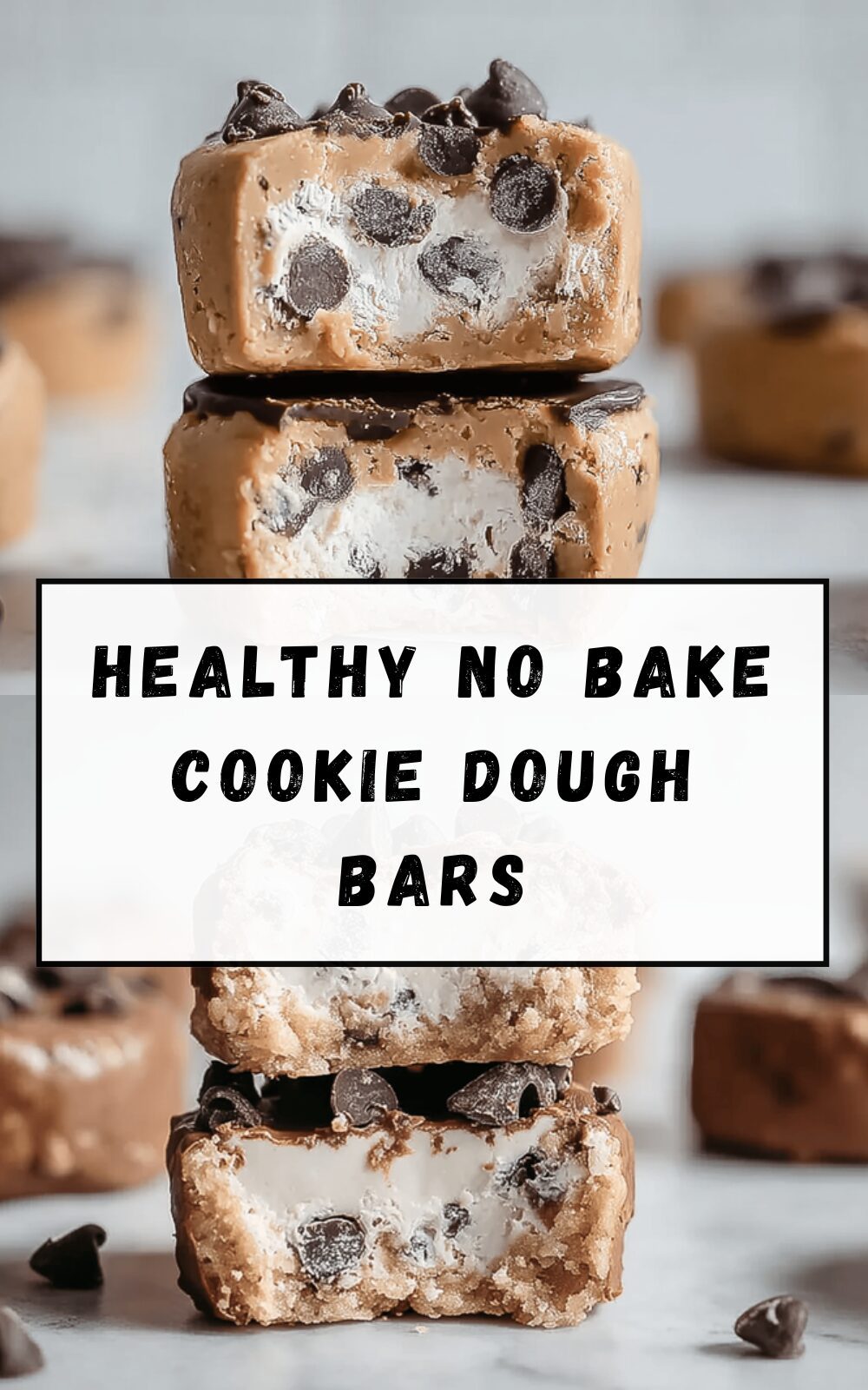 Healthy No Bake Cookie Dough Bars