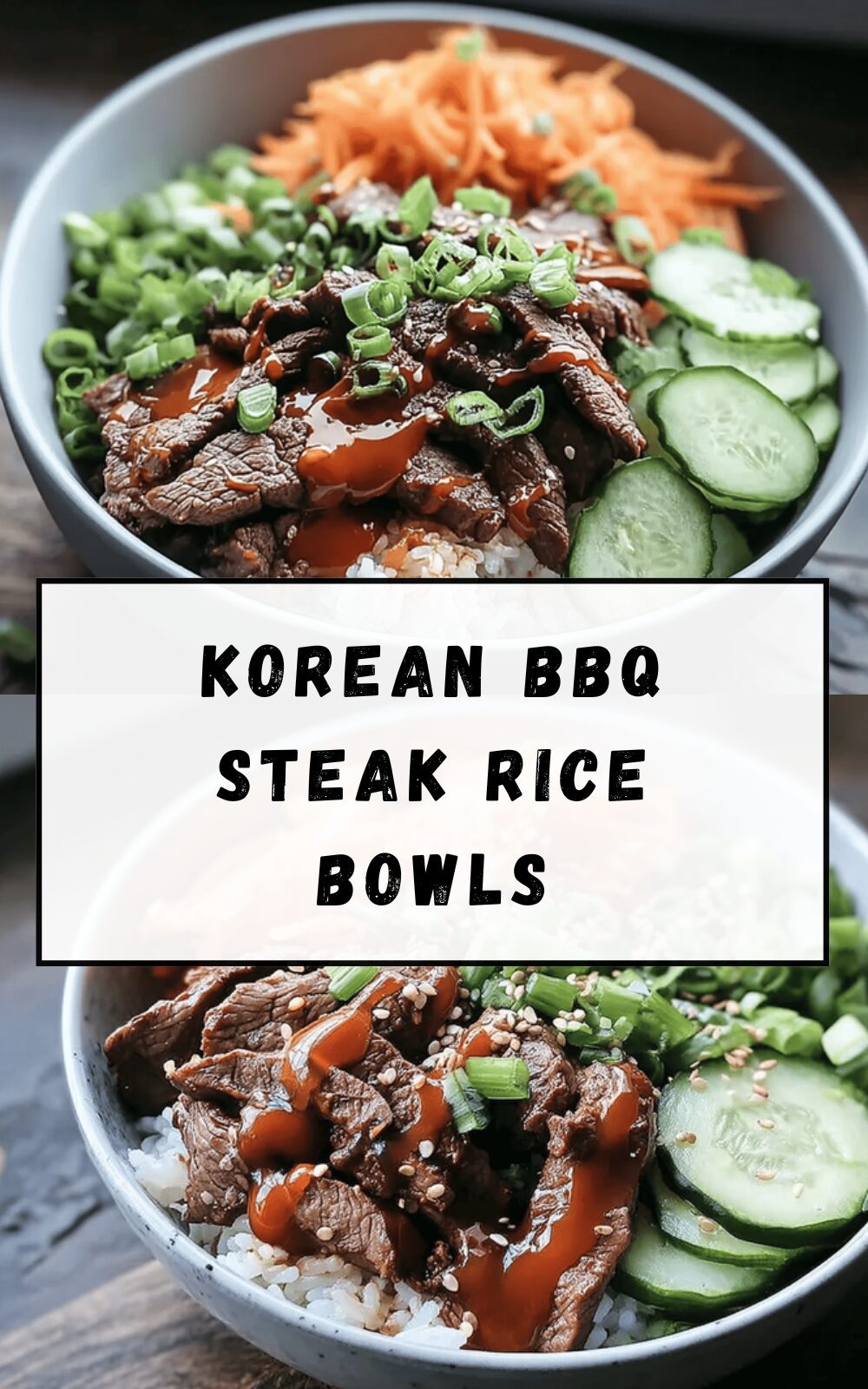 Korean Bbq Steak Rice Bowls