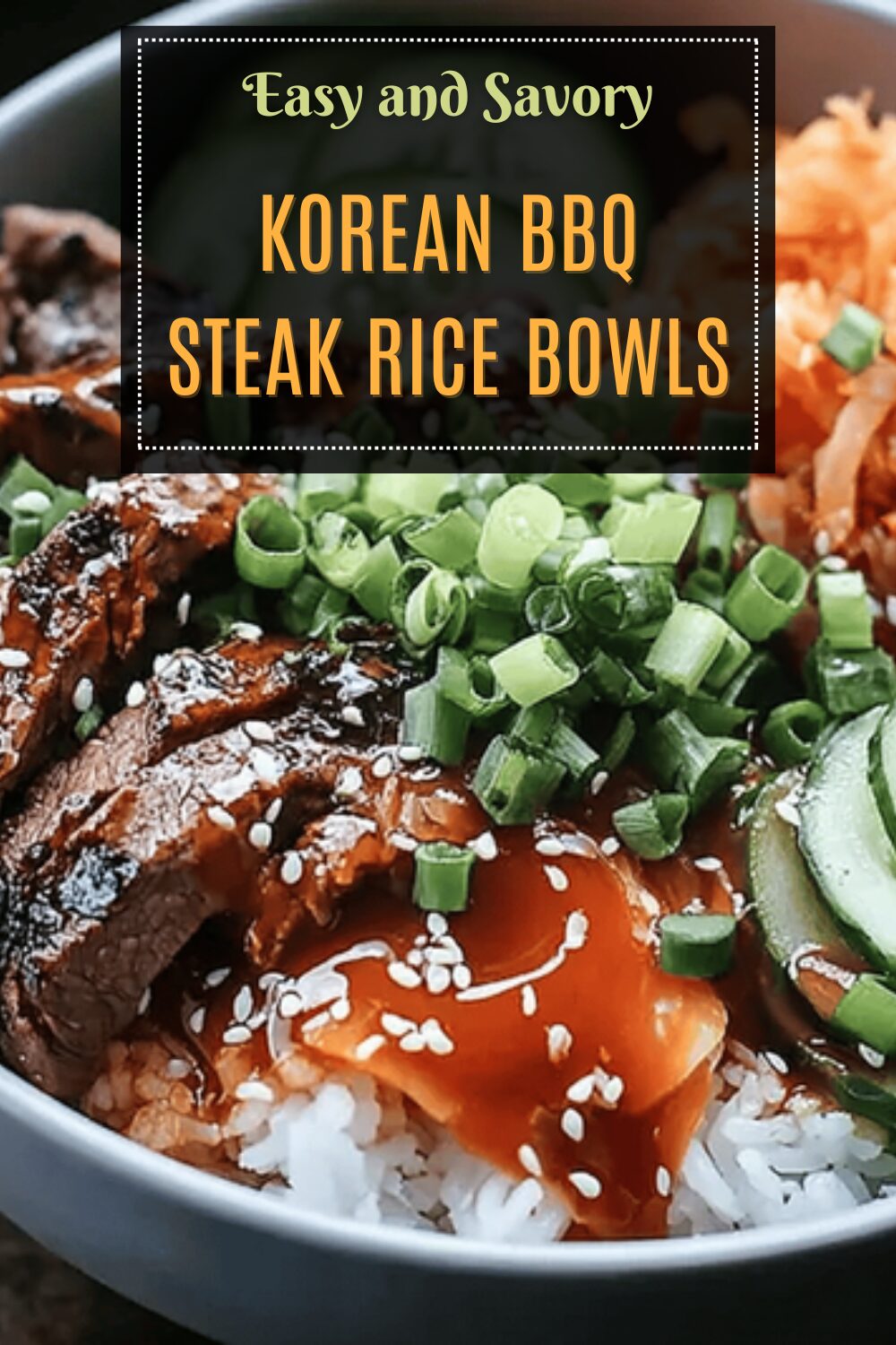 Korean Bbq Steak Rice Bowls