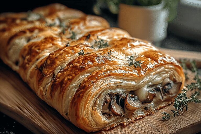 Mushroom Gruyere Puff Pastry Braid 93.Png